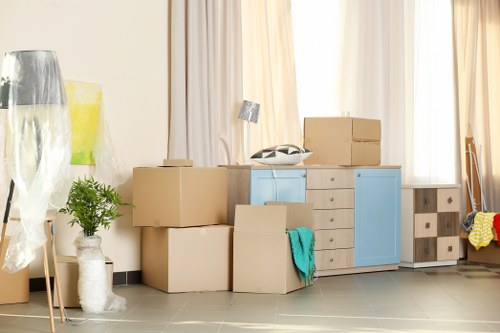 Removal team planning a flat move in Queens Park with local access considerations