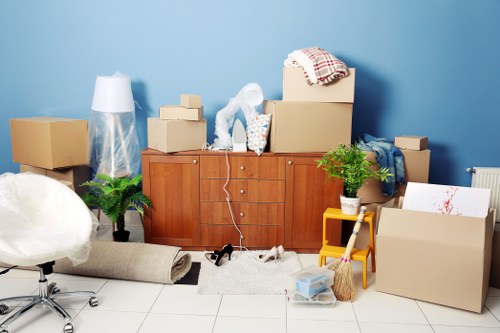 Careful lifting and transport of bulky furniture for local move