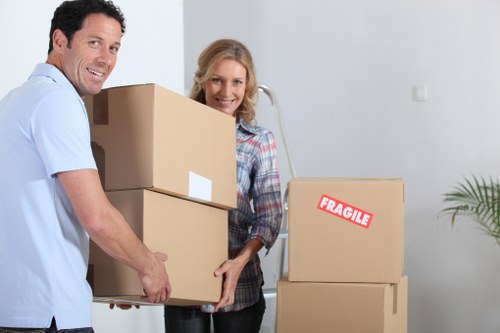 Flat removal service supporting stairs, narrow hallways, and apartment access