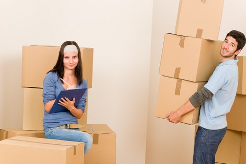 Van service helping with a flat move near Queens Park